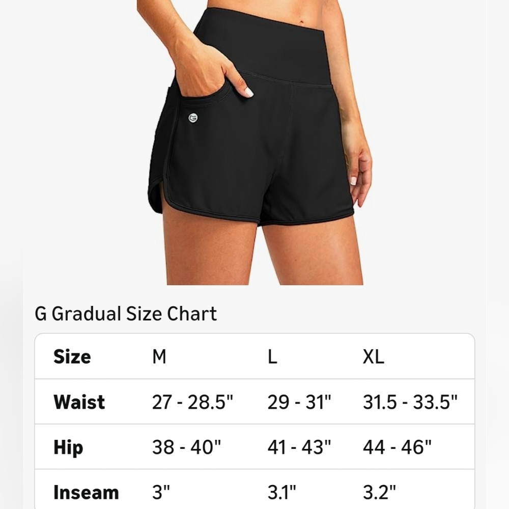 Gradual  High Waisted Swim Board Short Women